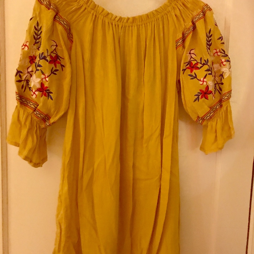 Floral embroidered dress